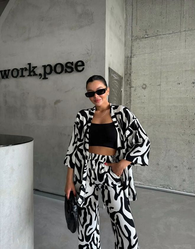 Zebra set Κιμονό