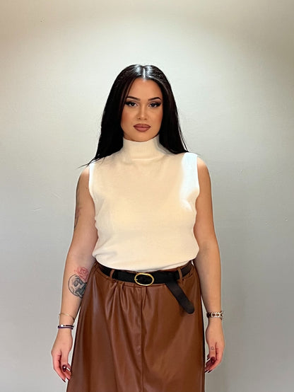 Αμάνικο πλεκτό ζιβάγκο