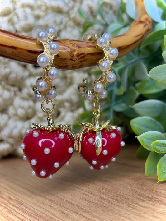Strawberry earrings