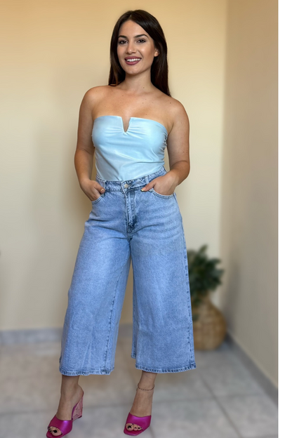 jean baggy βερμούδα