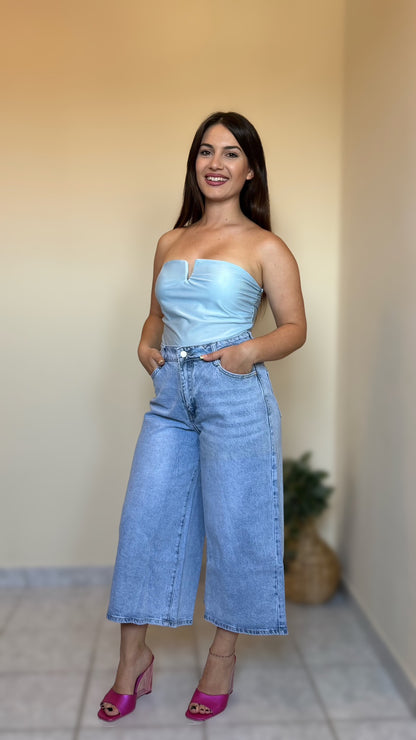 jean baggy βερμούδα